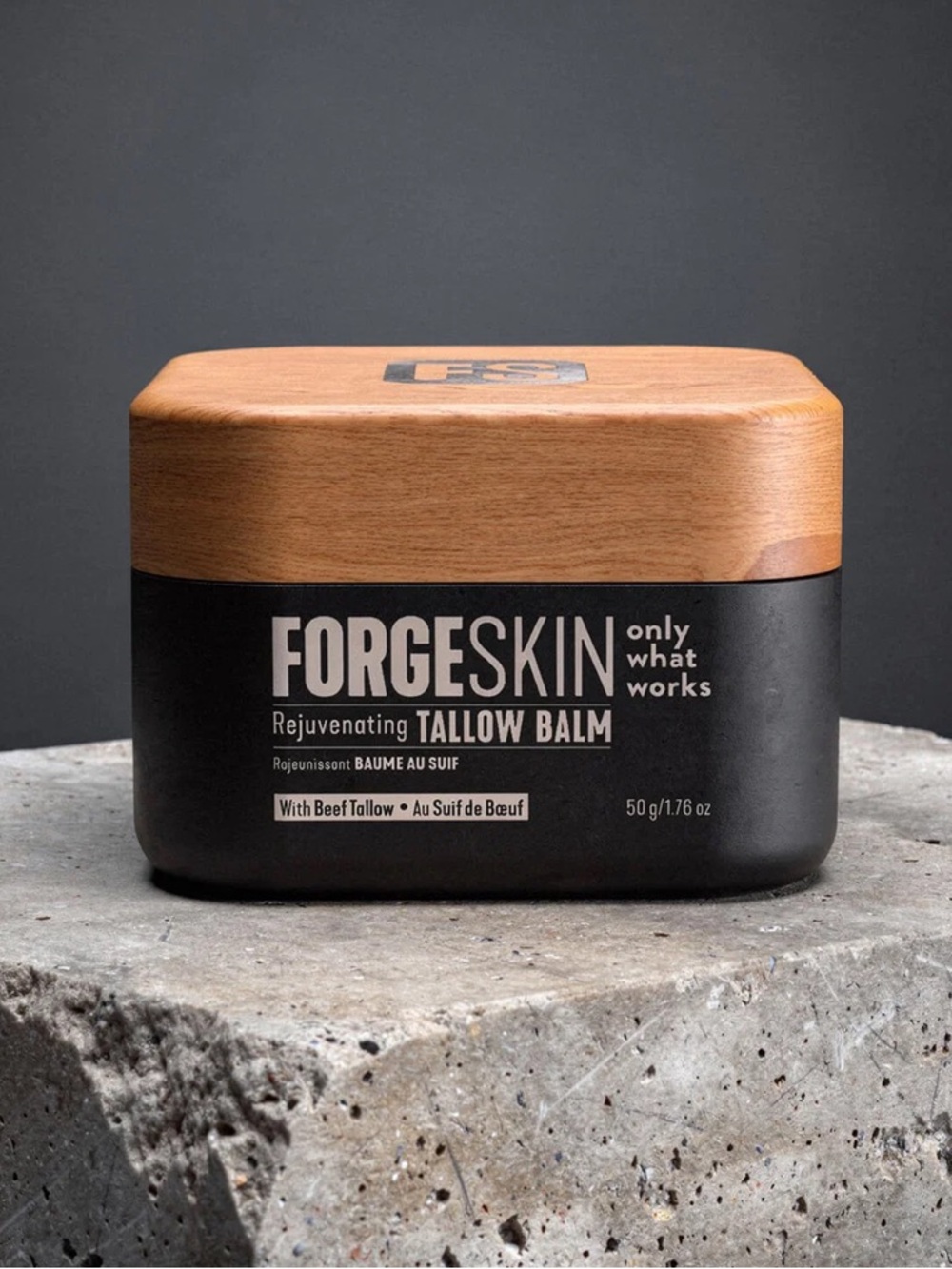 FORGESKIN Rejuvenating Tallow Balm Men Beef Tallow Moisturizer 1.76 oz NEW